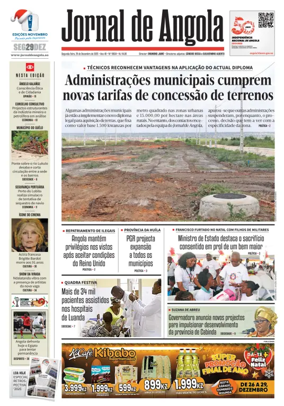 Cover of Jornal de Angola