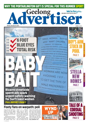 Cover of Geelong Advertiser