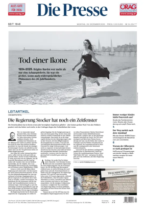 Cover of Die Presse