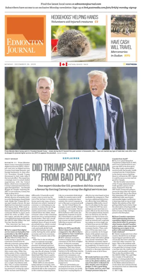 Cover of Edmonton Journal