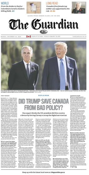 Cover of The Guardian (Charlottetown)