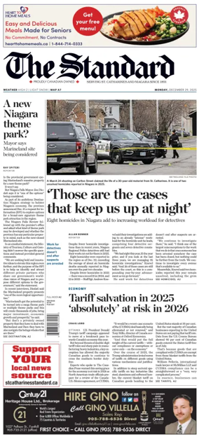 Cover of The Standard (St. Catharines)
