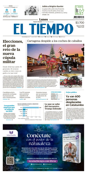Cover of El Tiempo (Bogota)