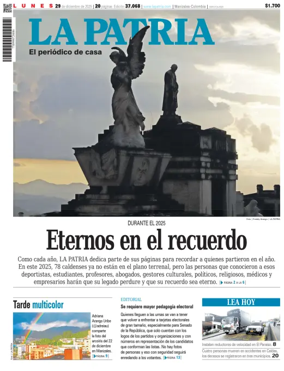 Cover of La Patria (Colombia)