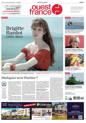 Cover of Ouest France (Auray)