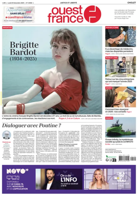 Cover of Ouest France (Cholet)