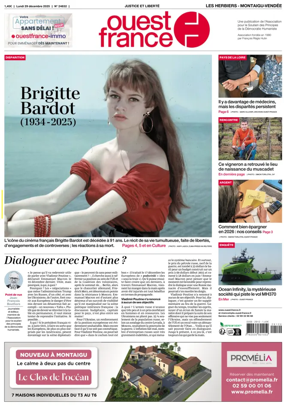 Cover of Ouest France (Les Herbiers / Montaigu)