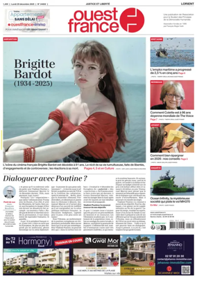 Cover of Ouest France (Lorient)
