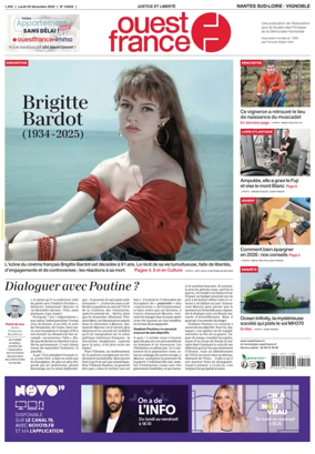 Cover of Ouest France (Nantes / Sud-Loire / Vignoble)