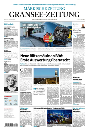 Cover of Gransee-Zeitung