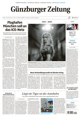 Cover of Guenzburger Zeitung