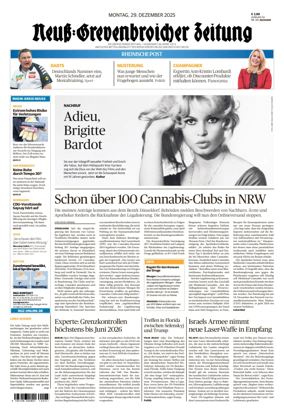 Cover of Neuss-Grevenbroicher Zeitung Neuss