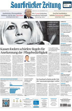 Cover of Saarbruecker Zeitung