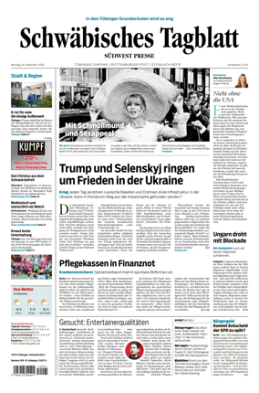 Cover of Schwabisches Tagblatt - Tubinger Chronik