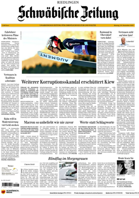 Cover of Schwabische Zeitung (Riedlingen)