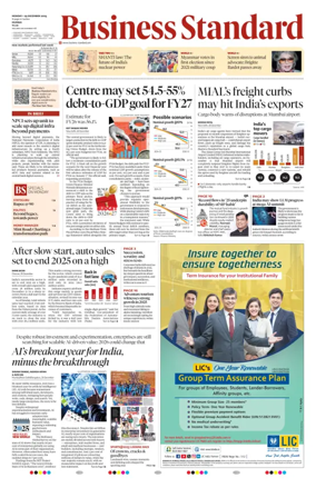 Cover of Business Standard