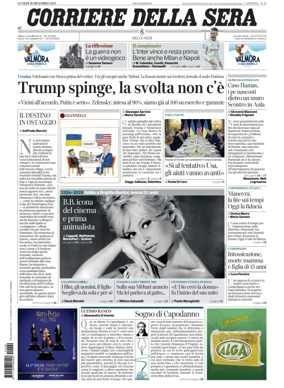 Cover of Corriere della Sera 