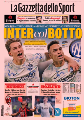Cover of La Gazzetta dello Sport 