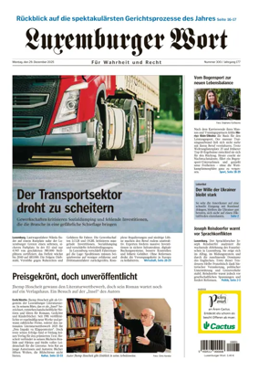 Cover of Luxemburger Wort