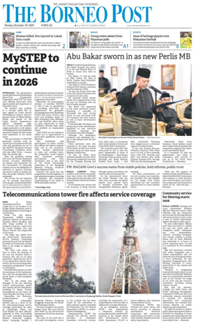 Cover of The Borneo Post (Sabah)