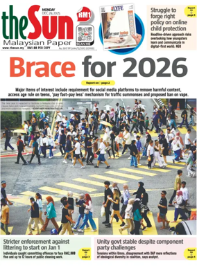 Cover of The Sun (Malaysia)