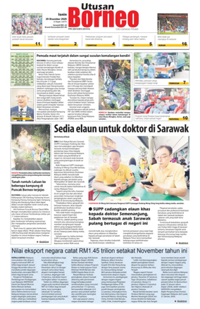 Cover of Utusan Borneo (Sarawak)