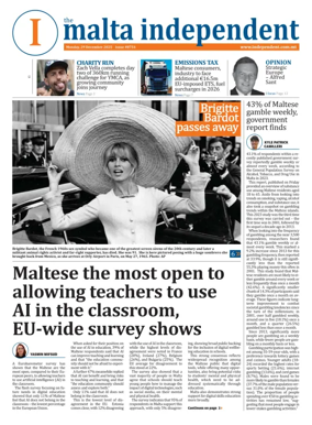 Cover of Malta Independent