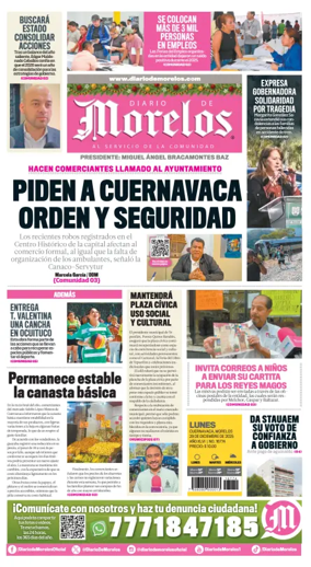 Cover of Diario de Morelos