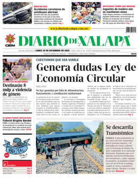 Cover of Diario de Xalapa