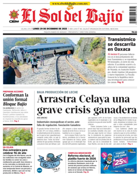 Cover of El Sol de Bajio