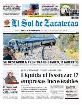 Cover of El Sol de Zacatecas