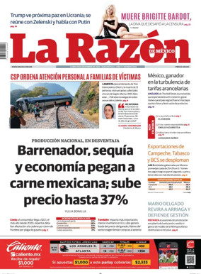 Cover of La Razon de Mexico