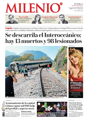 Cover of Milenio Puebla