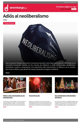 Cover of Sin Embargo Opinion