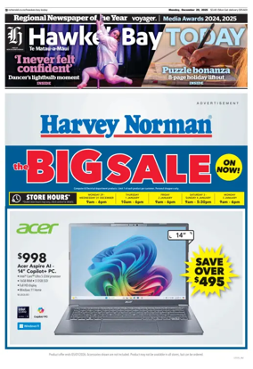 Cover of Hawke's Bay Today