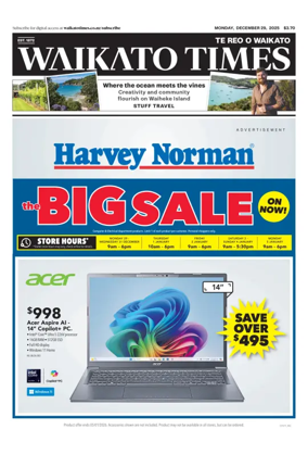 Cover of Waikato Times