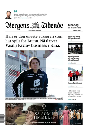 Cover of Bergens Tidende