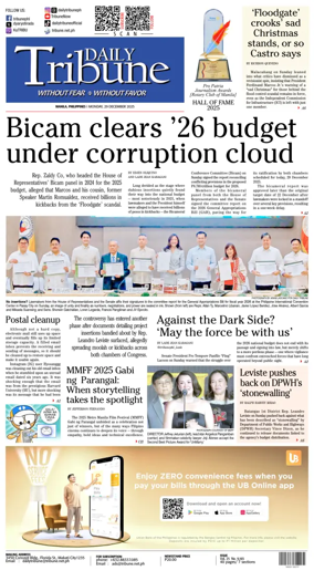 Cover of Daily Tribune (Philippines)