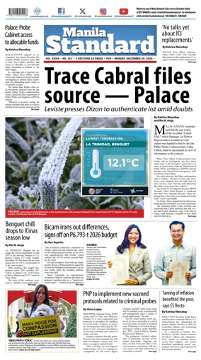 Cover of Manila Standard