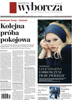 Cover of Gazeta Wyborcza