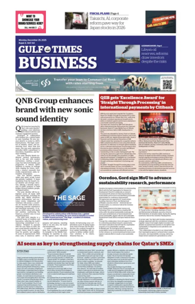 Cover of Gulf Times Business