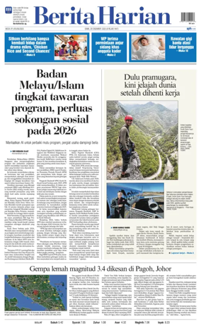 Cover of Berita Harian