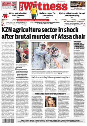 Cover of The Witness (South Africa)