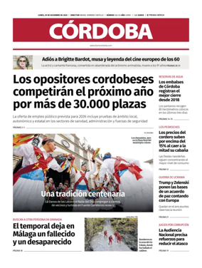 Cover of Diario Córdoba