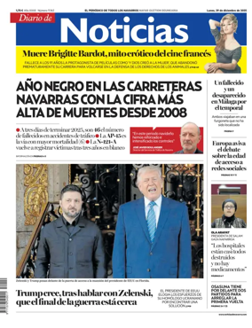 Cover of Diario de Noticias (Spain)