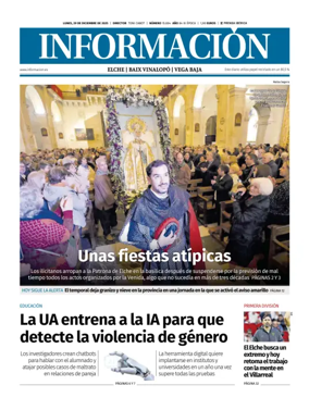Cover of Diario Informacion (Elche y Vega Baja)