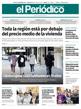 Cover of El Periódico Extremadura
