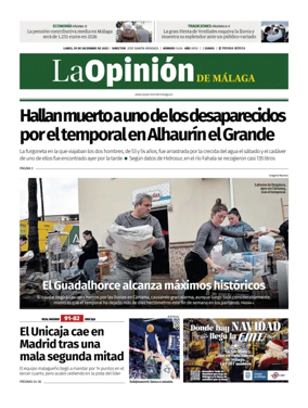 Cover of La Opinión de Málaga