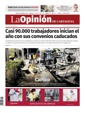 Cover of La Opinion de Murcia (Cartagena)