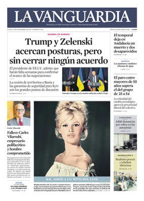 Cover of La Vanguardia
